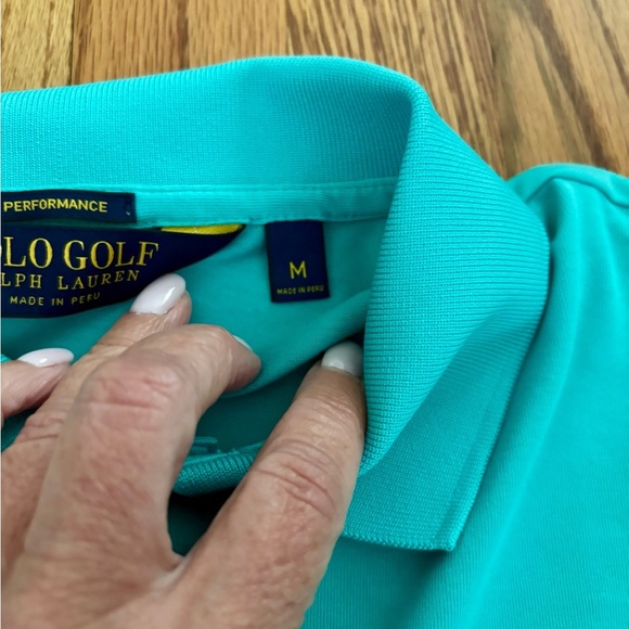 Polo Golf Performance Ralph Lauren Bright Blue Polo Shirt Medium - Picture 2 of 9